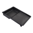 BLACK PLASTIC TRAY 9"