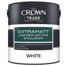 CROWN EXTRAMaTT LOW REFLECTIVE EMULSION WHITE 2.5L