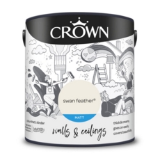 CROWN MATT EMULSION SWAN FEATHER 2.5L