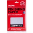 PRODEC FINISHING PAPER  SHEETS ASSORTED 10 PACK