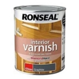 RONSEAL INTERIOR VARNISH GLOSS GRAPHITE 750MLS