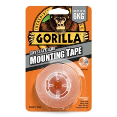 GORILLA HEAVY DUTY MOUNTING TAPE CLEAR 1.5metre