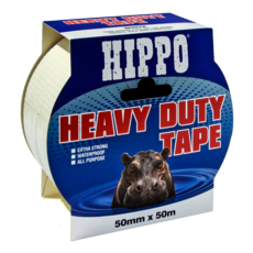HIPPO HEAVY DUTY TAPE WHITE 50mm x 50M