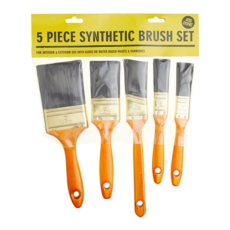 Rodo JOB DONE 5-PIECE SYNTHETIC BRUSH SET