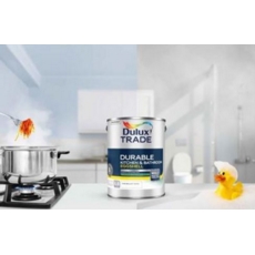 DULUX TRADE DURABLE KITCHEN & BATHROOM EGGSHELL EDB 2.5LITRE