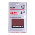 PROFLEX SANDING SHEETS ASSORTED 10 PACK