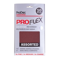 PROFLEX SANDING SHEETS ASSORTED 10 PACK