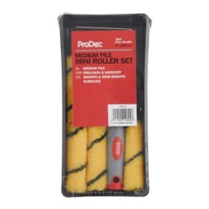 RODO PRODEC MINI ROLLER SET +5 MED PILE SLEEVES (PRRT017)