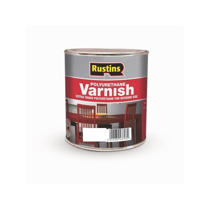 RUSTINS POLYURETHANE VARNISH GLOSS TEAK LITRE Winterstoke Decorators