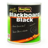 RUSTINS QUICK DRY  BLACKBOARD BLACK 500ML