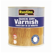 RUSTINS QUICK DRY VARNISH SATIN WALNUT 250MLS