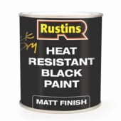 RUSTINS QUICK DRY HEAT RESISTANT BLACK 500MLS