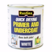 RUSTINS QUICK DRY PRIMER AND UNDERCOAT WHITE 2.5LTS