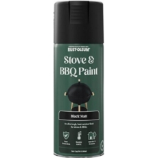 Rust-Oleum Stove & BBQ Paint Black Matt 400mls