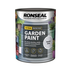 Ronseal Garden Paint Pewter Grey 750ml