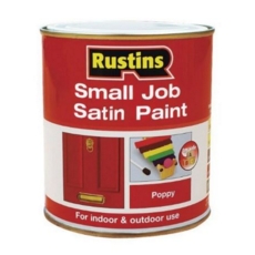 RUSTINS QD SMALL JOB POPPY 250ML SATIN