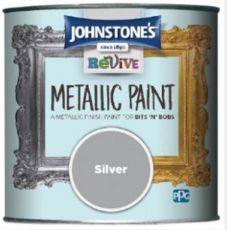 JOHNSTONE'S Revive Metallic Paint Silver 375ml