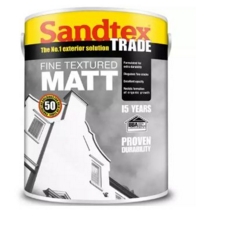 SANDTEX TRADE TEXTURED BRILLIANT WHITE 5LITRE