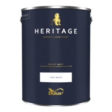 DULUX TRADE HERITAGE VELVET MATT TRUE WHITE 5L