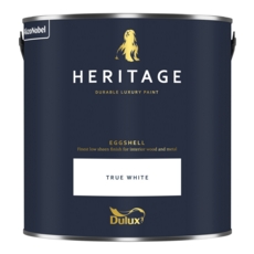 DULUX TRADE HERITAGE EGGSHELL TRUE WHITE 2.5L