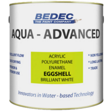BEDEC AQUA ADVANCED EGGSHELL BRILLIANT WHITE LITRE
