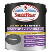SANDTEX  10 YEAR SATIN MULTI SURFACE   ANTHRACITE 2.5L