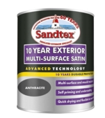 SANDTEX  10 YEAR SATIN MULTI SURFACE   ANTHRACITE 750ML
