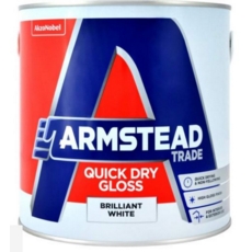 ARMSTEAD QUICK DRY GLOSS BRILLIANT WHITE LITRE