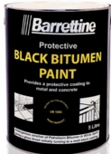 BARRETTINE BLACK BITUMEN PAINT 5LITRE