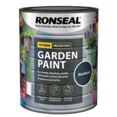 Ronseal Garden Paint Black Bird 750ml