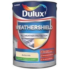 DULUX RETAIL WEATHERSHIELD SMOOTH BUTTERMILK 5LITRE