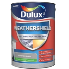 DULUX RETAIL  WEATHERSHIELD SMOOTH  CONCRETE GREY 5LITRE