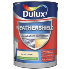 DULUX RETAIL WEATHERSHIELD SMOOTH CORNISH CREAM 5LITRE