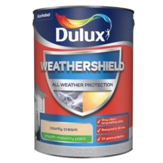 DULUX RETAIL WEATHERSHIELD SMOOTH COUNTY CREAM 5LITRE