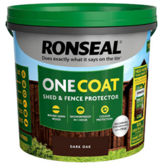 RONSEAL ONE COAT SHED & FENCE PROTECTOR DARK OAK 5LITRE