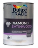 DULUX TRADE DIAMOND SATINWOOD BRILLIANT WHITE LITRE