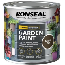 Ronseal Garden Paint English Oak 250ml