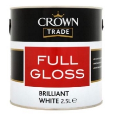 CROWN TRADE Solvent-borne Gloss BRILLIANT WHITE 2.5LITRE