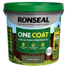 RONSEAL ONE COAT SHED & FENCE PROTECTOR FOREST GREEN 5LITRE