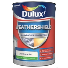 DULUX RETAIL WEATHERSHIELD SMOOTH  JASMINE WHITE 5LITRE