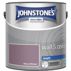 JOHNSTONE'S WALL & CEILING MATT MAUVE WHISPER 2.5LITRE