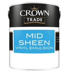 CROWN TRADE Best Fin Mid Sheen Brilliant White 5LITRE