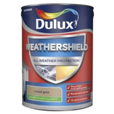 DULUX RETAIL  WEATHERSHIELD SMOOTH  MUTED GOLD 5L