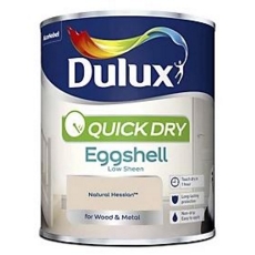 DULUX QUICK DRY EGGSHELL NATURAL HESSIAN 750ML