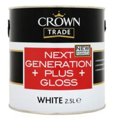 CROWN TRADE Next Generation Plus Gloss WHITE 2.5LITRE