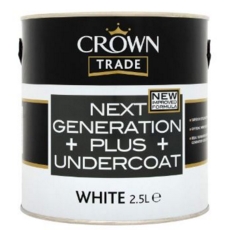 CROWN TRADE Next Generation Plus Undercoat WHITE 2.5LITRE