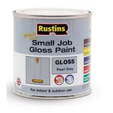 RUSTINS QD  SMALL JOB GLOSS PEARL GREY 250MLS