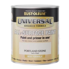 RUST-OLEUM UNIVERSAL PORTLAND STONE SATIN 750ML