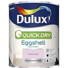 DULUX QUICK DRY EGGSHELL PRETTY PINK 750ML