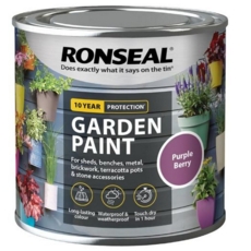 Ronseal Garden Paint Purple Berry 250ml